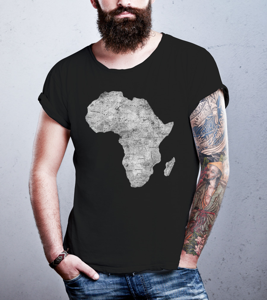 Africa Map African Black Pride Continent Nations T-Shirt