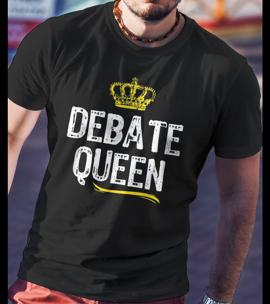 Debate Queen With Crown Motif T-Shirt