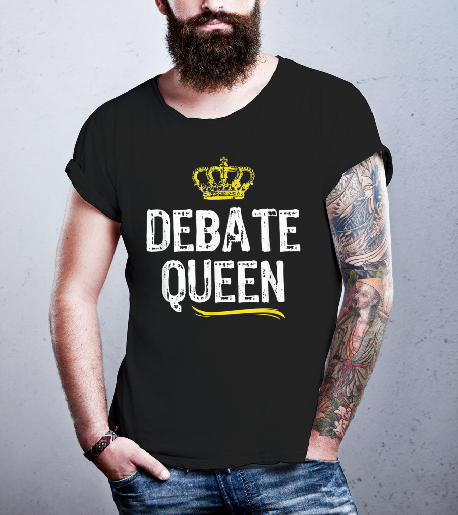 Debate Queen With Crown Motif T-Shirt