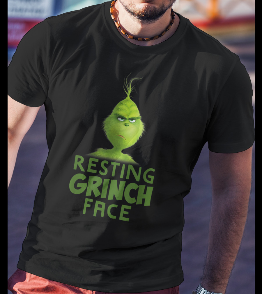 Resting Grinch Face Funny Grinch Merchandise T-Shirt