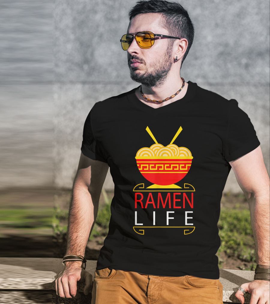Ramen Life Funny Noodles Bowl Asian Food T-Shirt