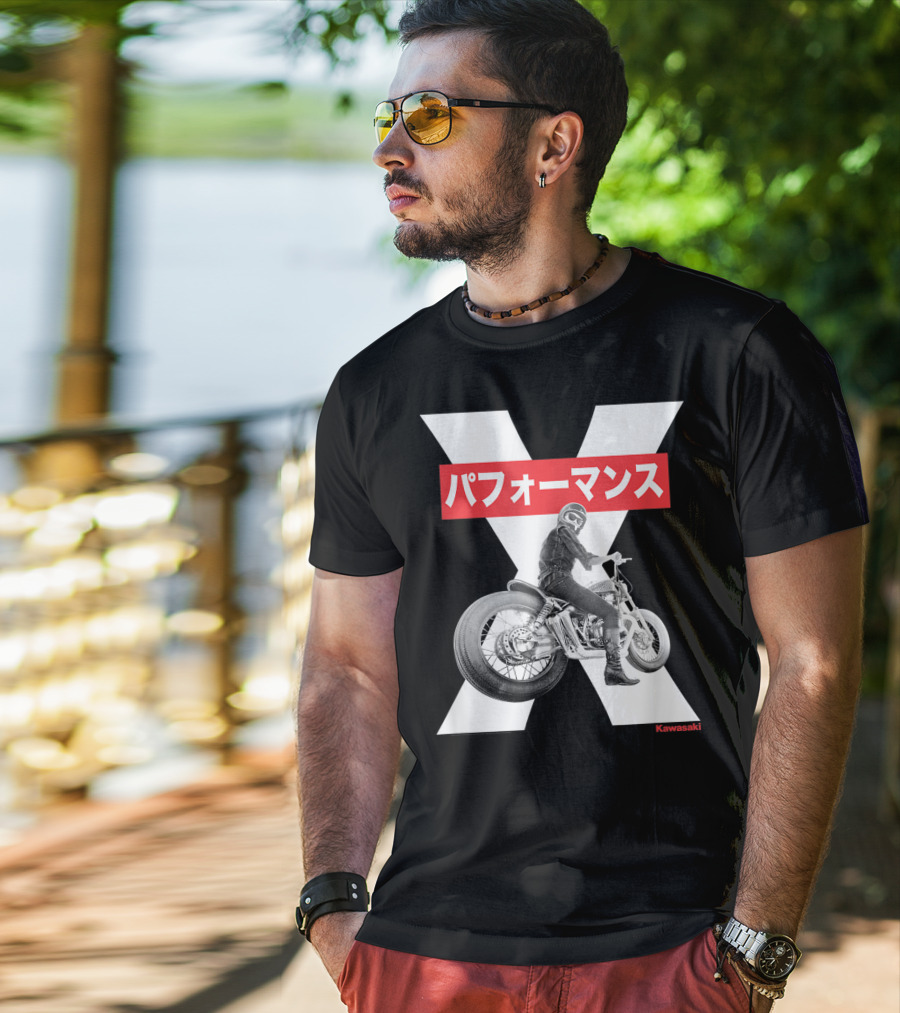 Kawasaki Performance Classic Motorcycle X T-Shirt