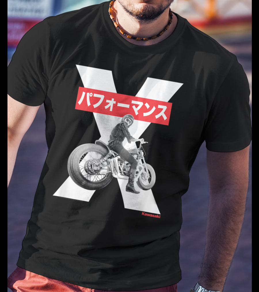 Kawasaki Performance Classic Motorcycle X T-Shirt