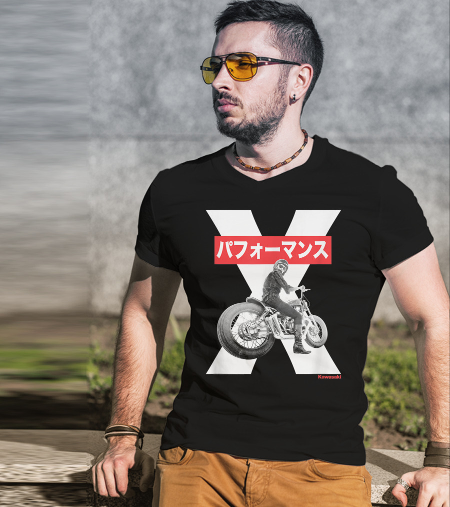 Kawasaki Performance Classic Motorcycle X T-Shirt