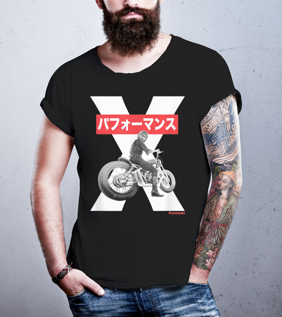 Kawasaki Performance Classic Motorcycle X T-Shirt