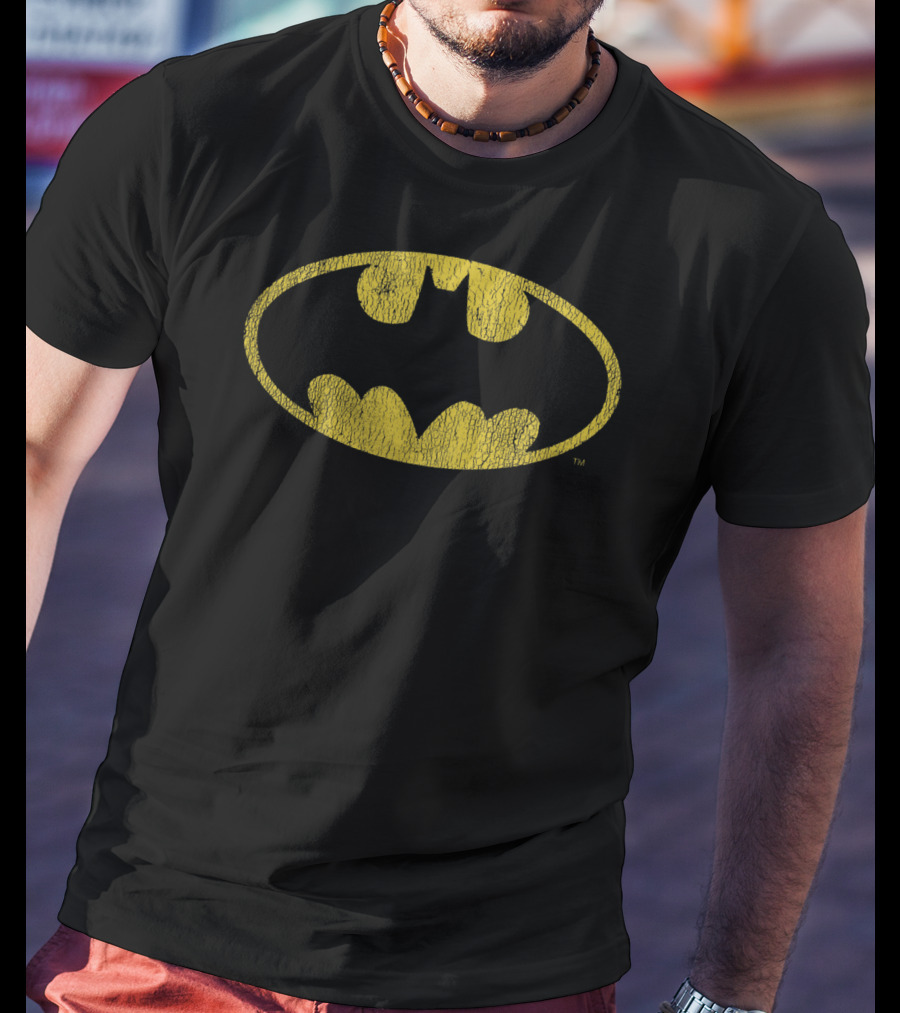 Kids DC Comics Batman Yellow Bat T-Shirt