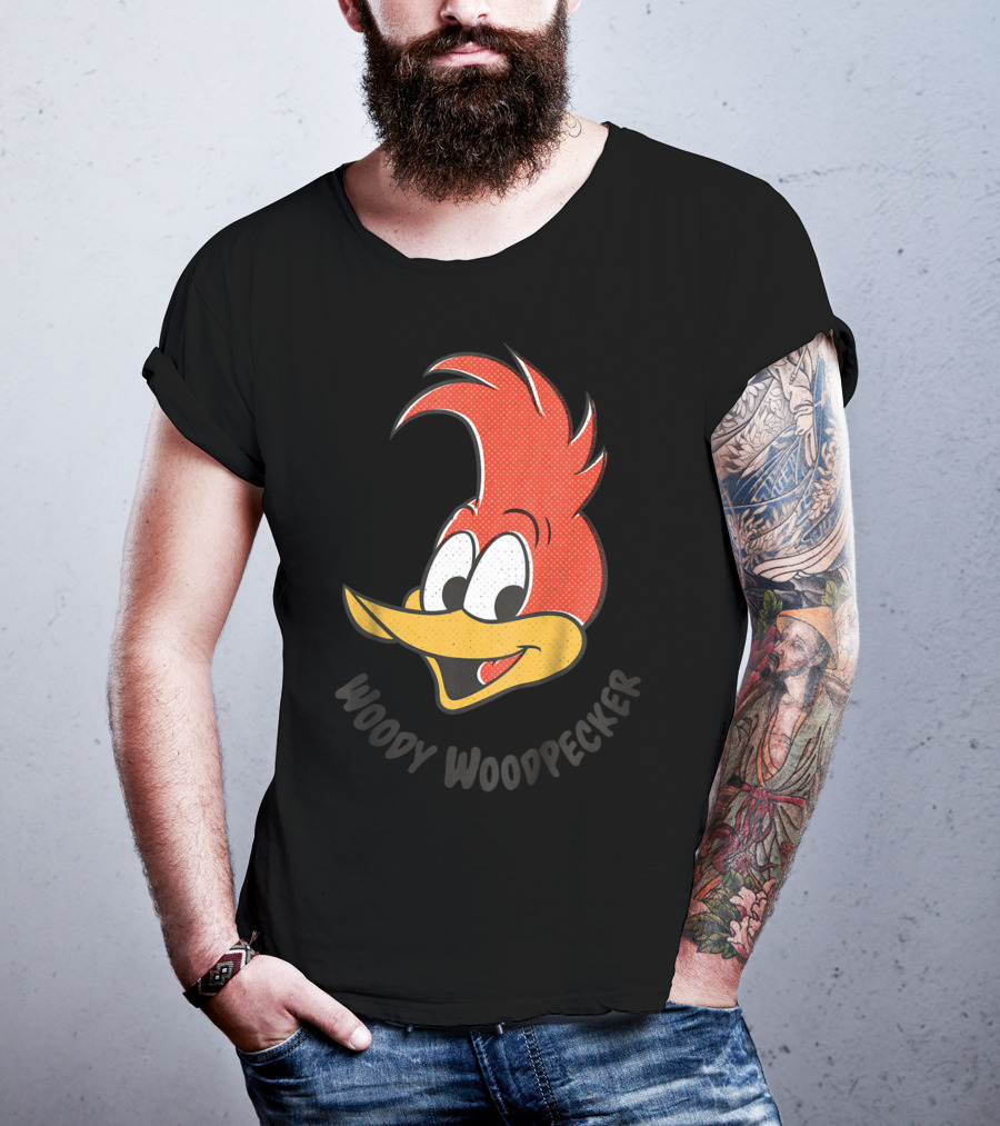 Woody Woodpecker Classic Smile Kids Nostalgic Cartoon Character T-Shirt