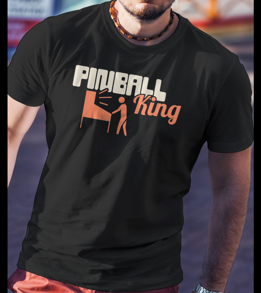 Pinball King Funny Pinball Machine Collecting T-Shirt