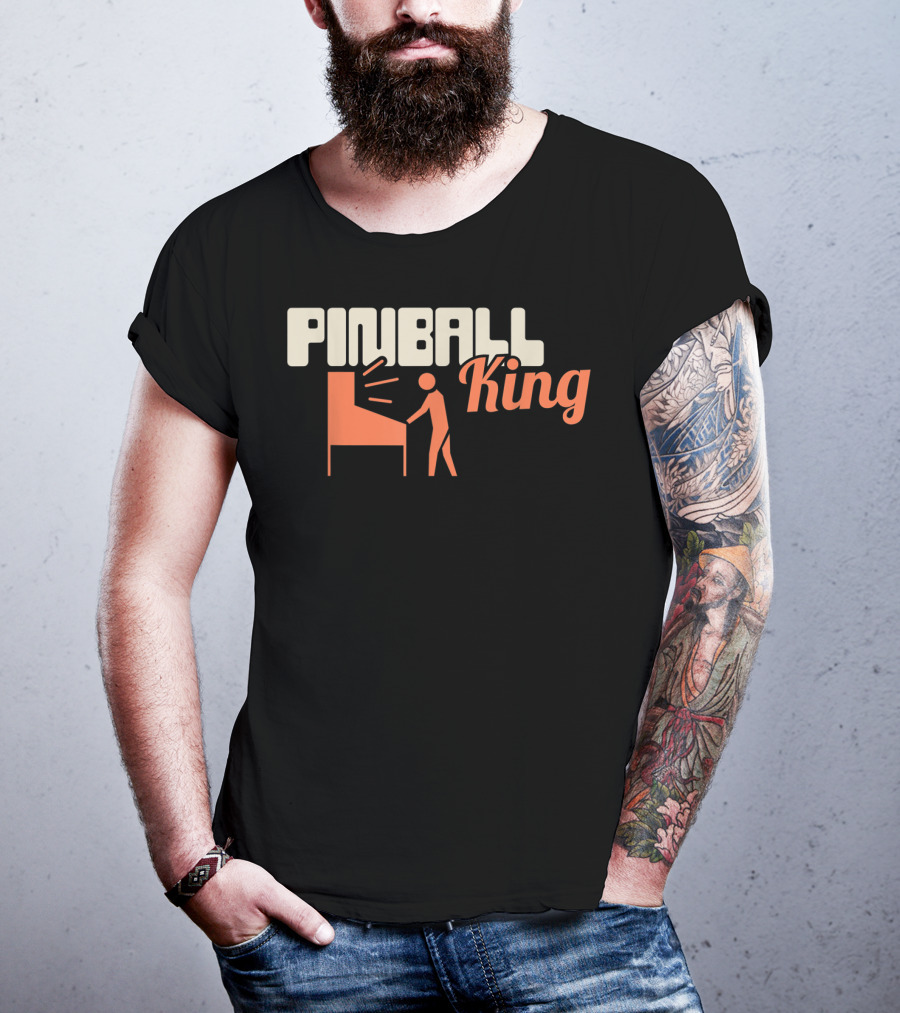 Pinball King Funny Pinball Machine Collecting T-Shirt