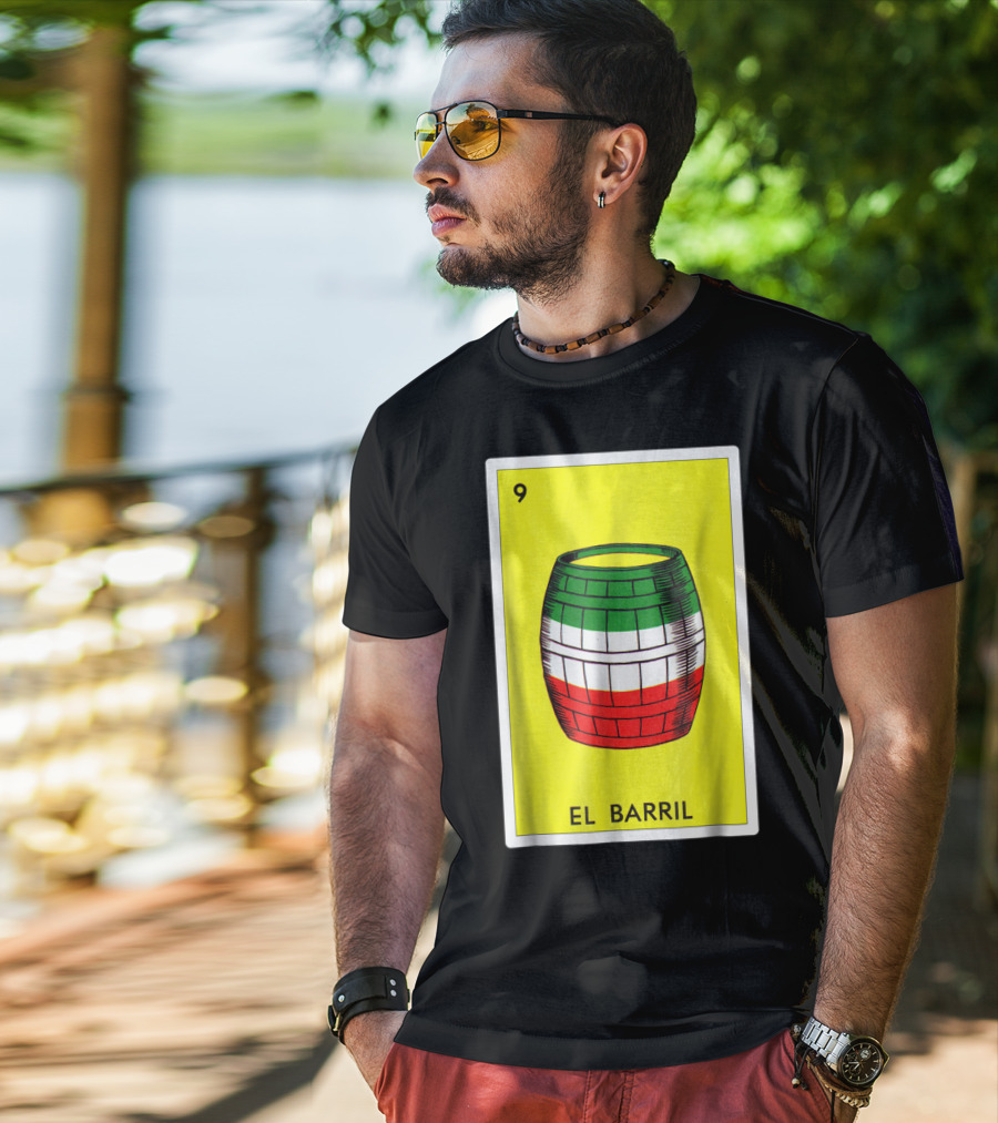 Loteria El Barril Card 9 Mexican Colors Classic Version T-Shirt