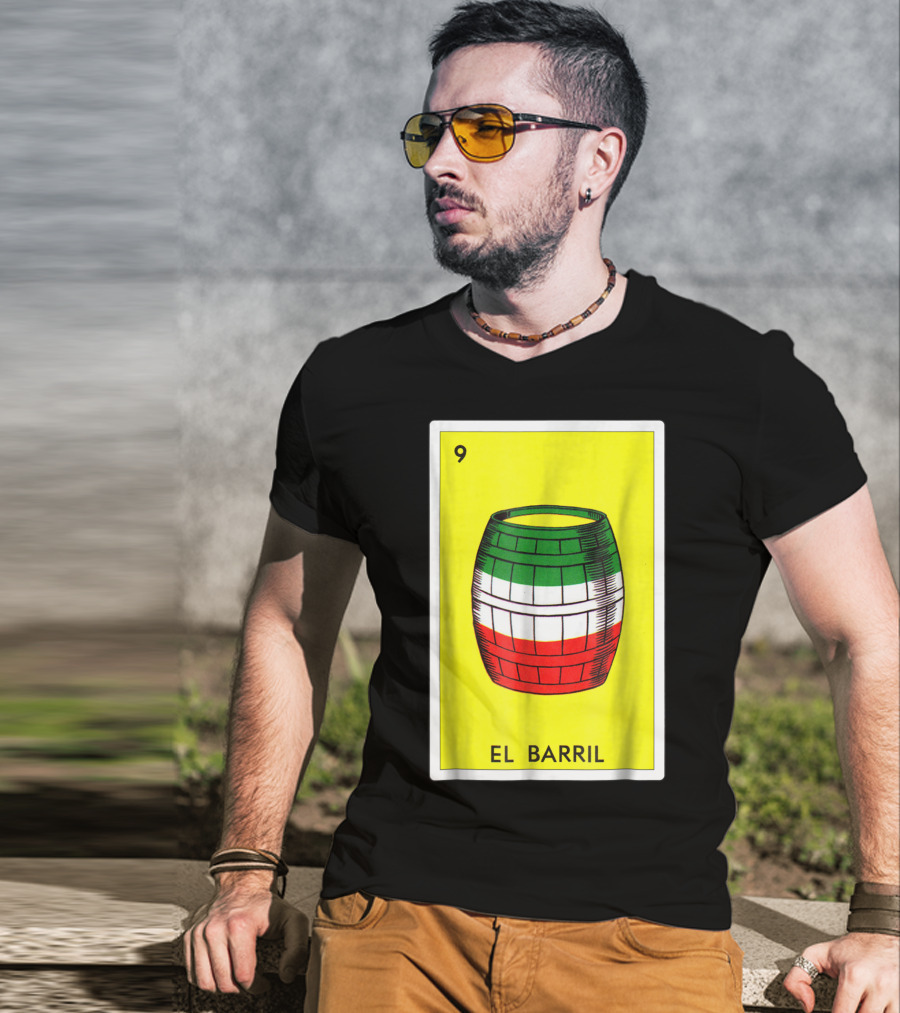 Loteria El Barril Card 9 Mexican Colors Classic Version T-Shirt
