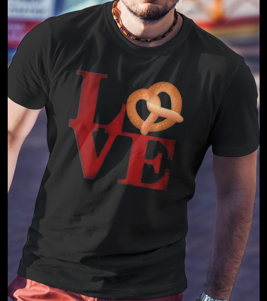 Love Pretzel Philly Emoji Nostalgic T-Shirt