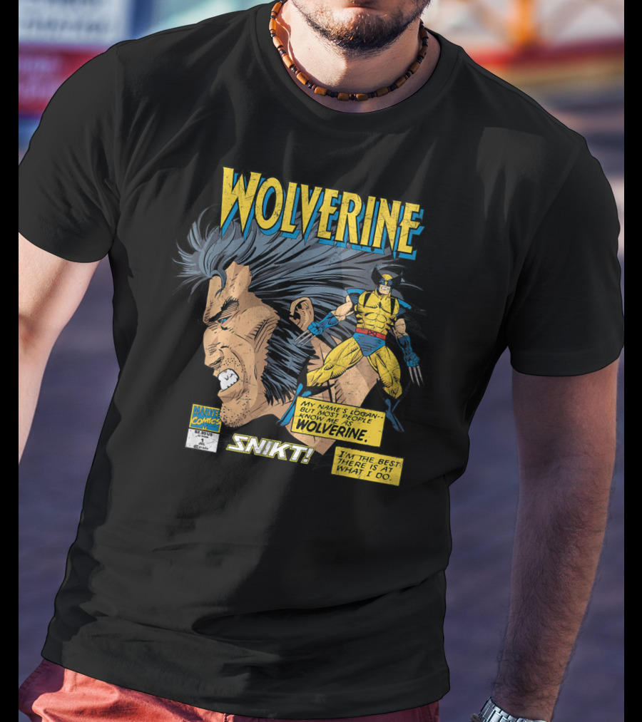 Marvel Comics Wolverine My Name Is Logan SNIKT T-Shirt