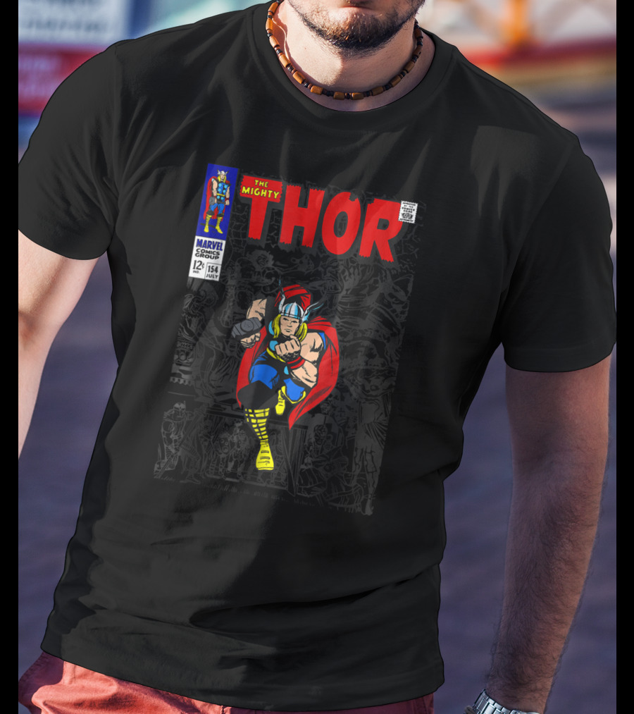 Marvel The Mighty Thor Comic Issue 154 July 12¢ T-Shirt