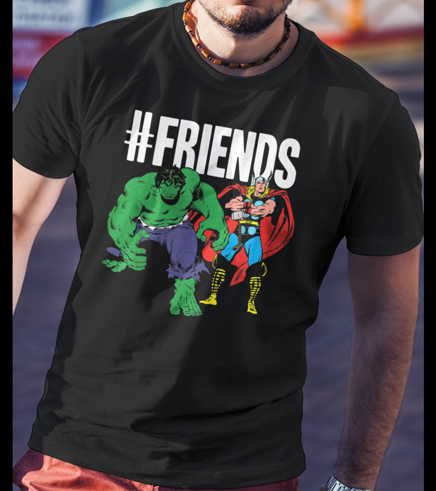 Marvel Thor Hulk #Friends T-Shirt