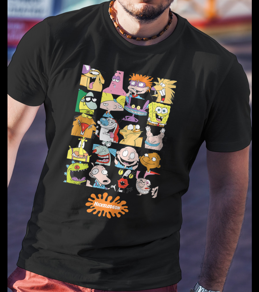 Nickelodeon Classic 90s Characters Featuring Rugrats Hey Arnold Spongebob Rocket Power And More T-Shirt