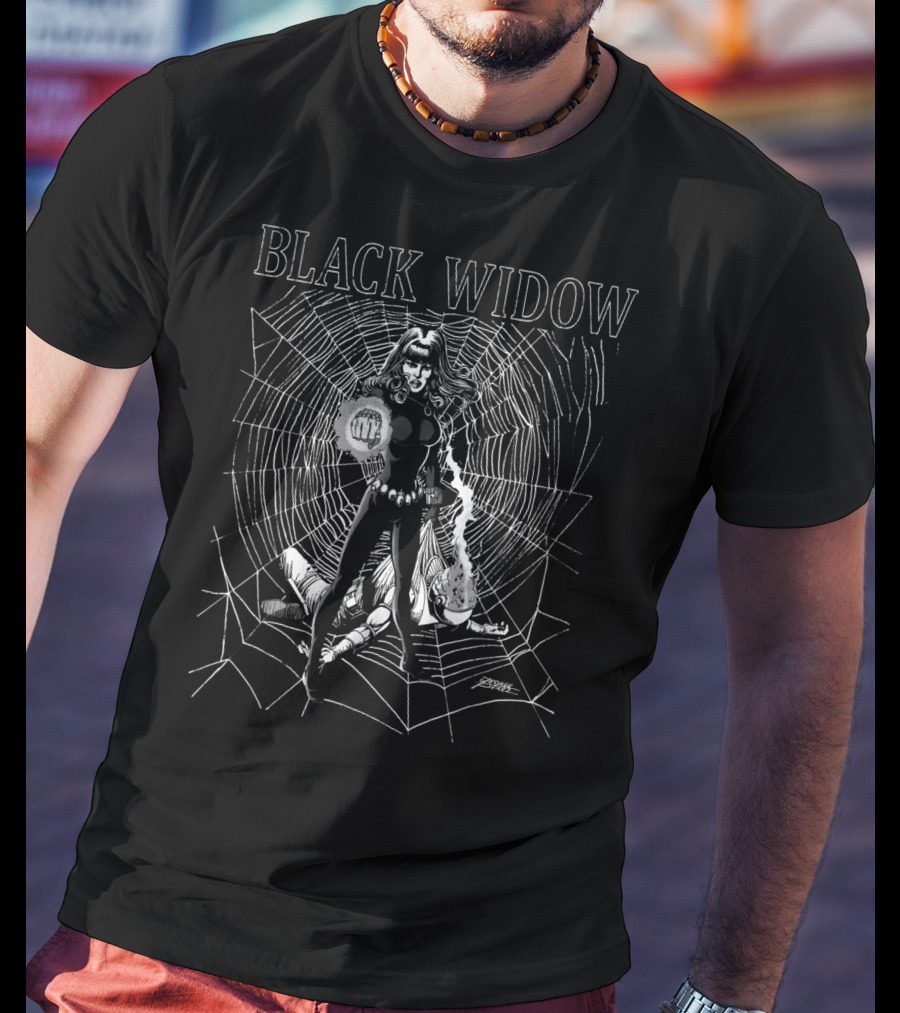 Black Widow Marvel Tonal Cover Comic T-Shirt