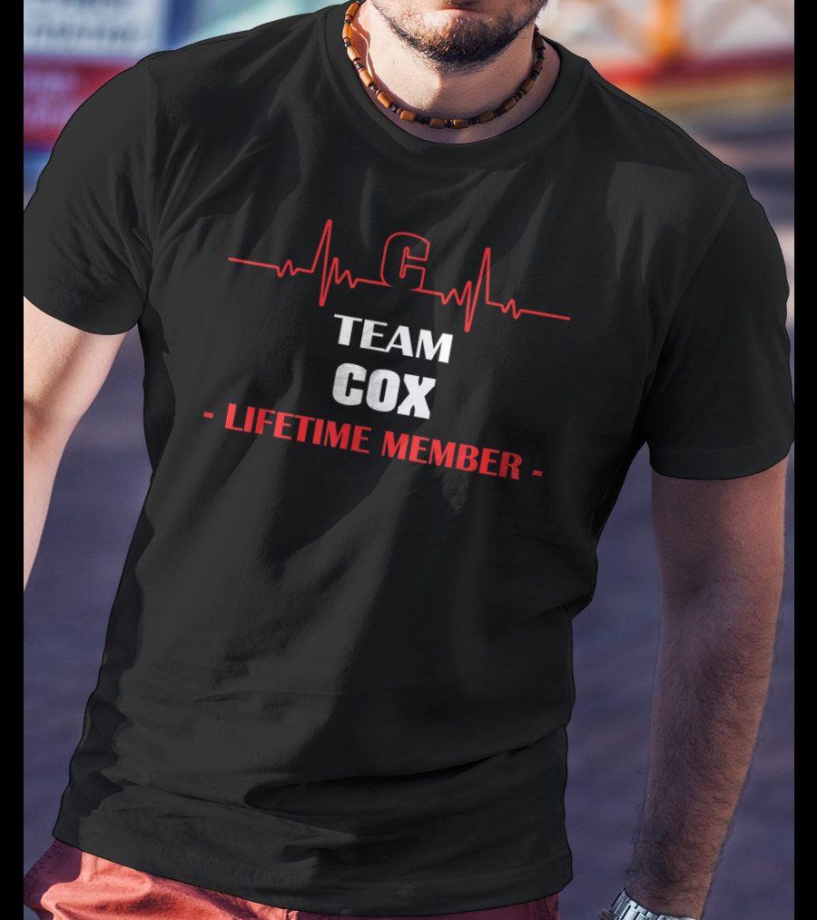 Team Cox Lifetime Member Heartbeat T-Shirt