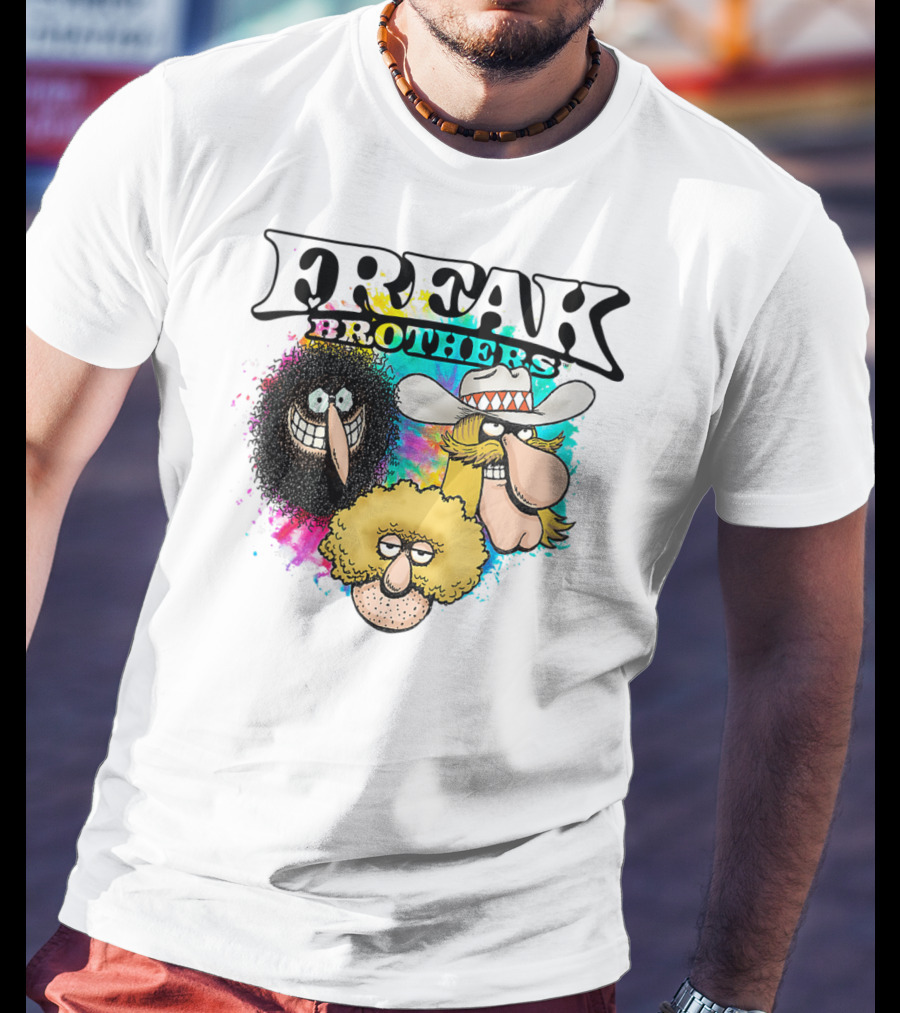 Freak Brothers Colorful Trio Faces T-Shirt