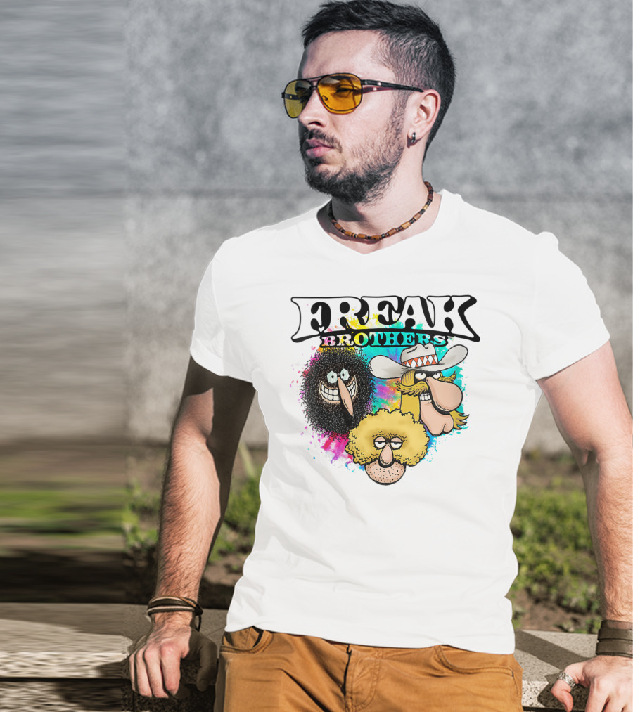 Freak Brothers Colorful Trio Faces T-Shirt
