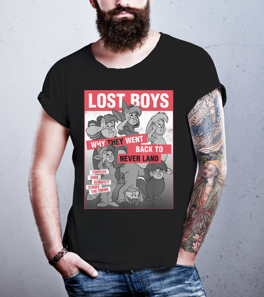 Lost Boys Why They Went Back To Never Land Tootles Nibs Slightly Cubby The Twins T-Shirt