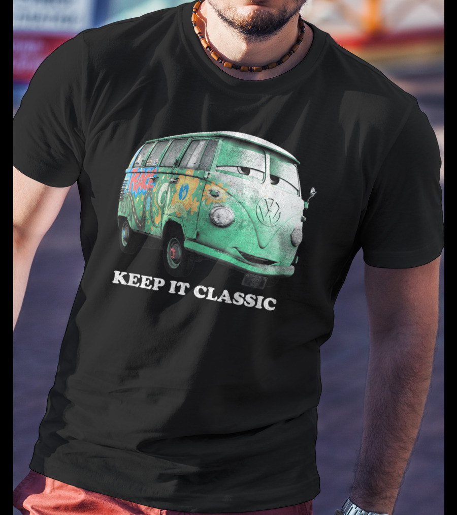 Disney Pixar Cars Fillmore Keep It Classic Volkswagen Van T-Shirt