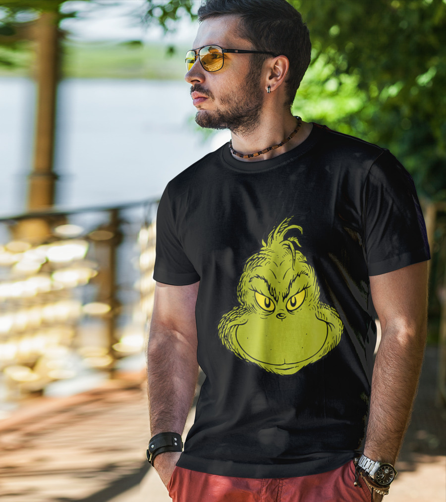 Dr Seuss Grinch Classic Face T-Shirt
