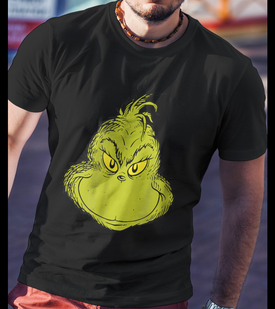 Dr Seuss Grinch Classic Face T-Shirt