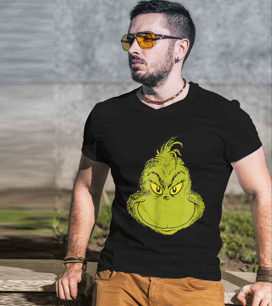 Dr Seuss Grinch Classic Face T-Shirt