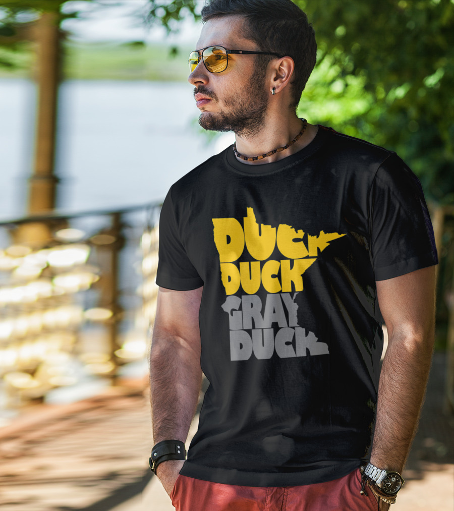 Duck Duck Gray Duck Minnesota Map T-Shirt