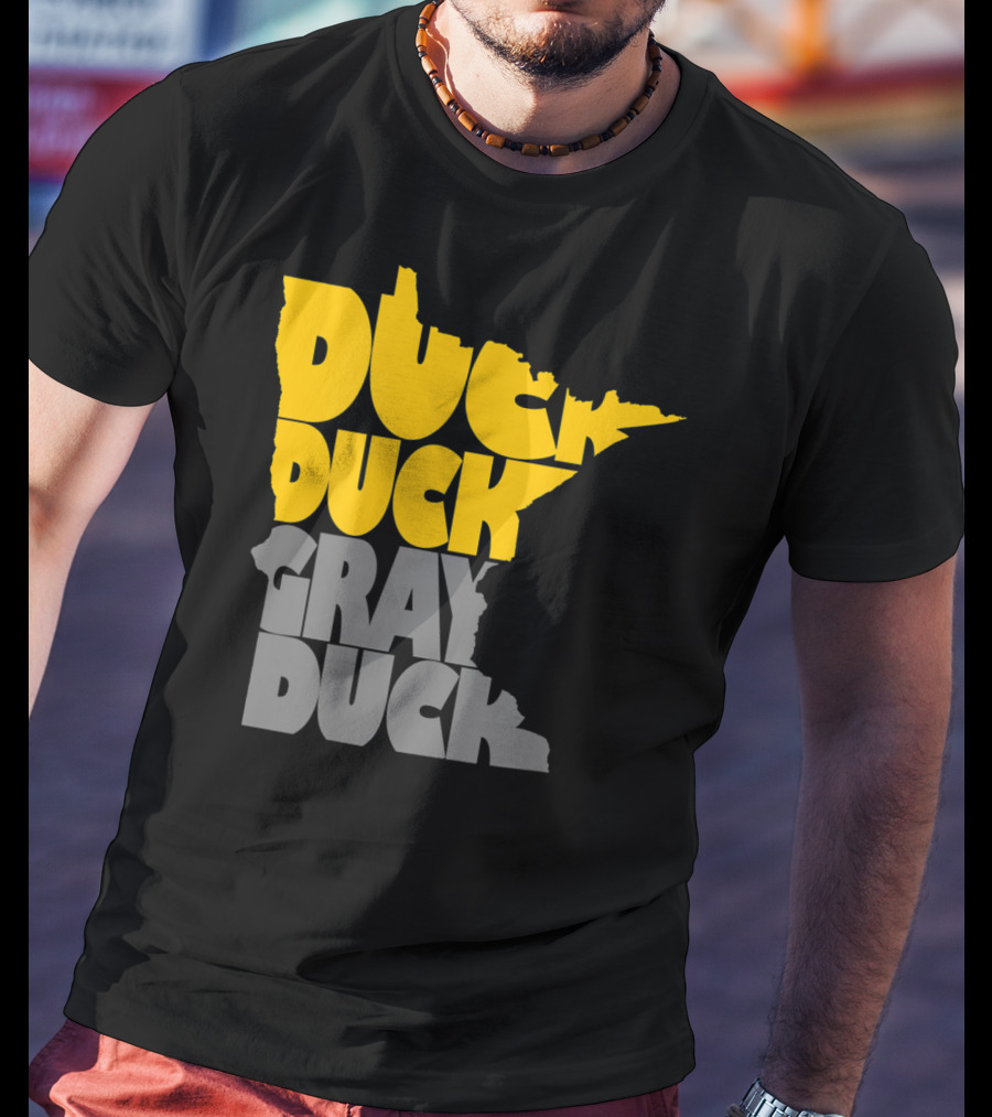 Duck Duck Gray Duck Minnesota Map T-Shirt