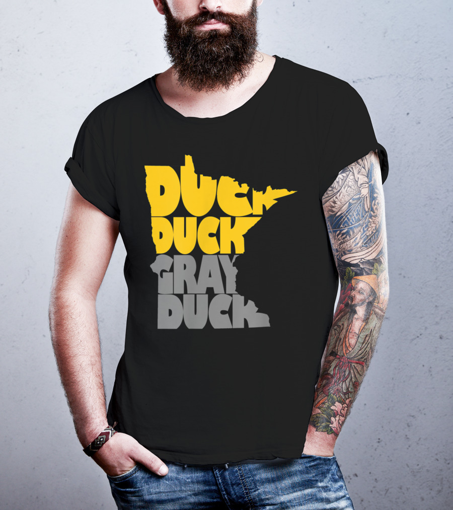 Duck Duck Gray Duck Minnesota Map T-Shirt
