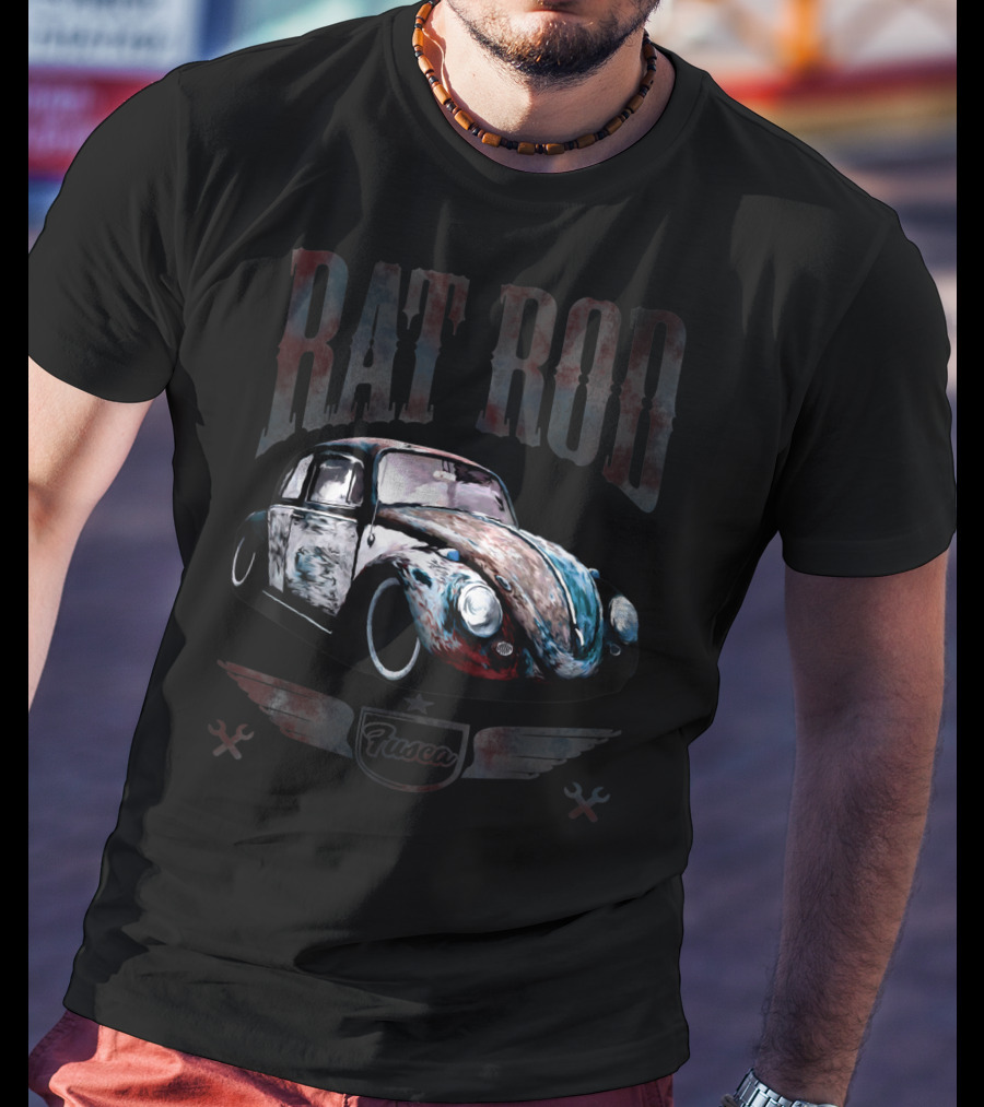 Fusca Rat Rod Classic Cars T-Shirt