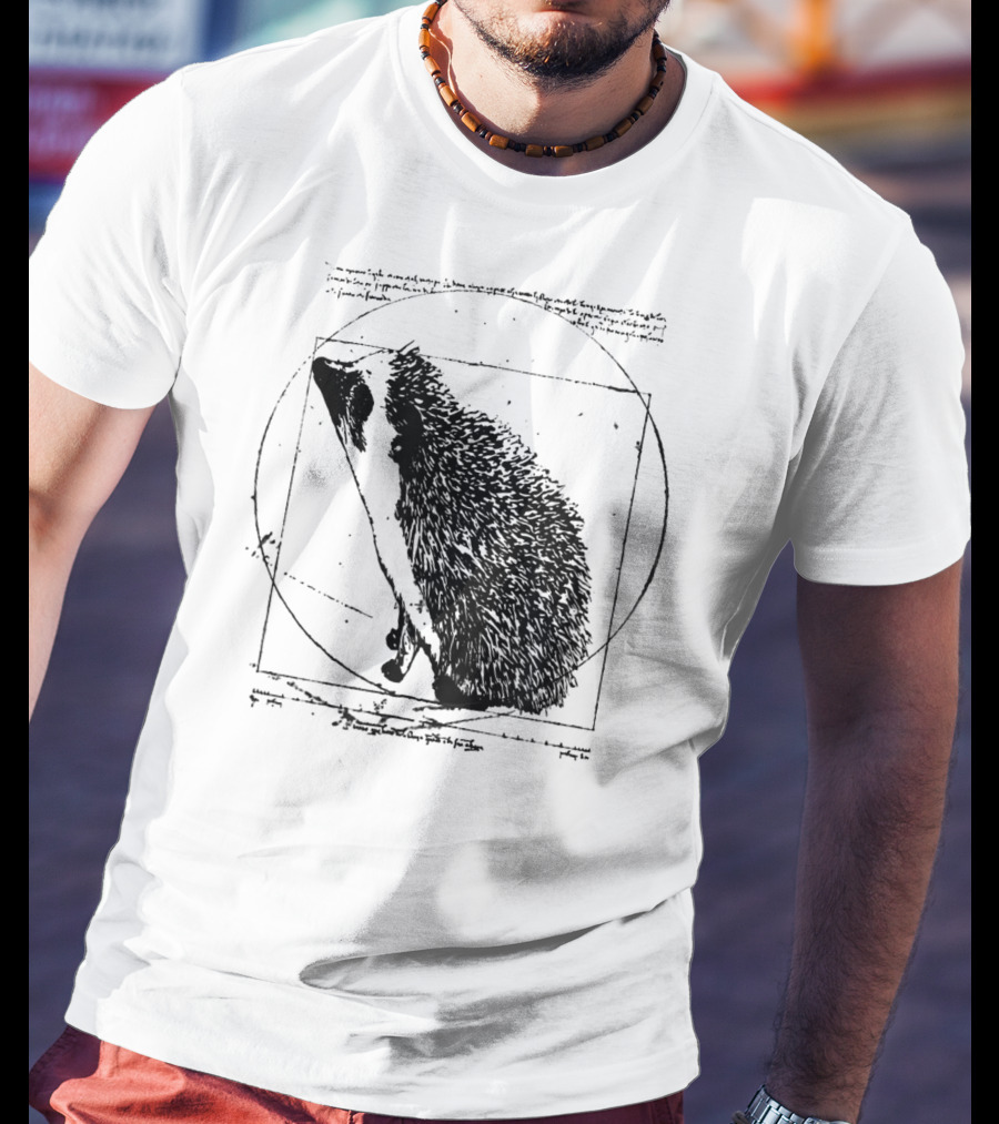 Vitruvian Hedgehog Vintage T-Shirt