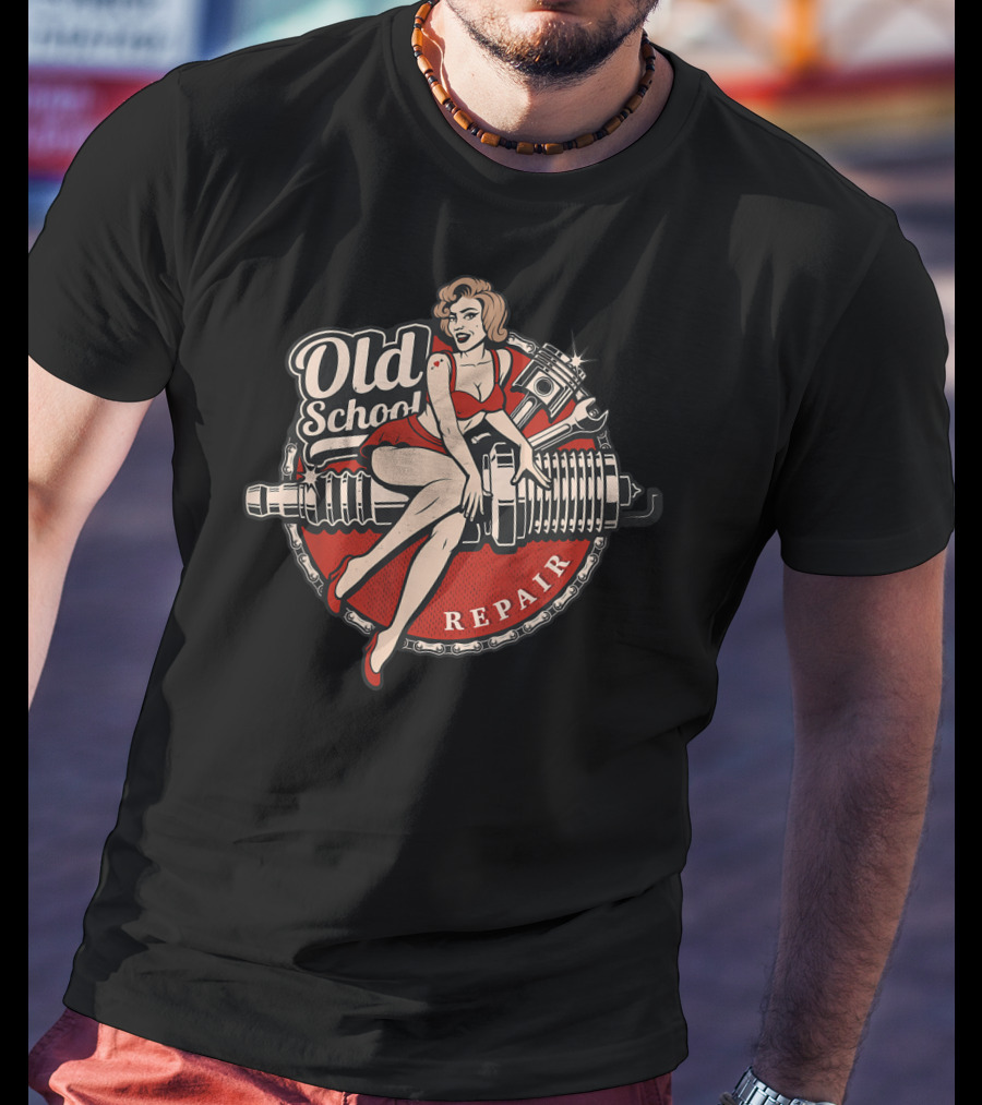 Old School Repair Vintage Classic Car T-Shirt