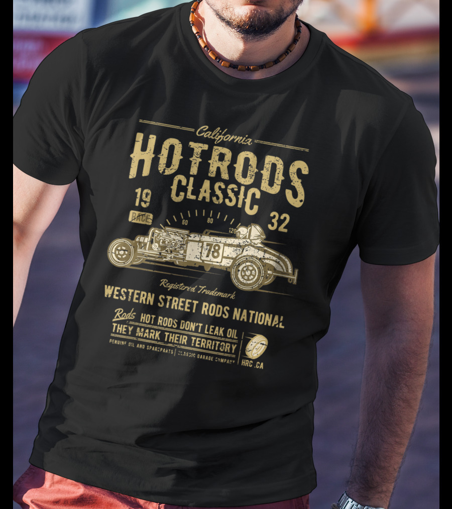 California Hot Rods Classic 1932 Western Street Rods National Race T-Shirt