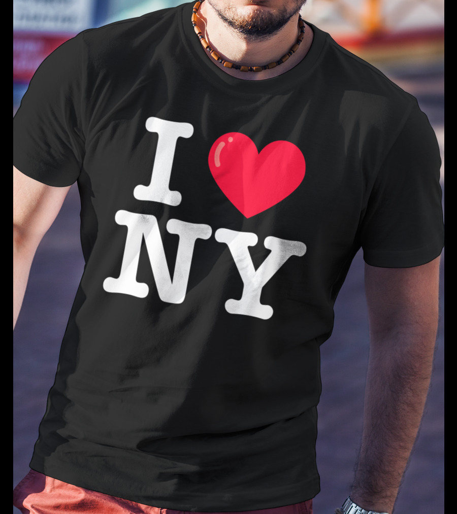 I Heart NY Classic Typewriter Font T-Shirt