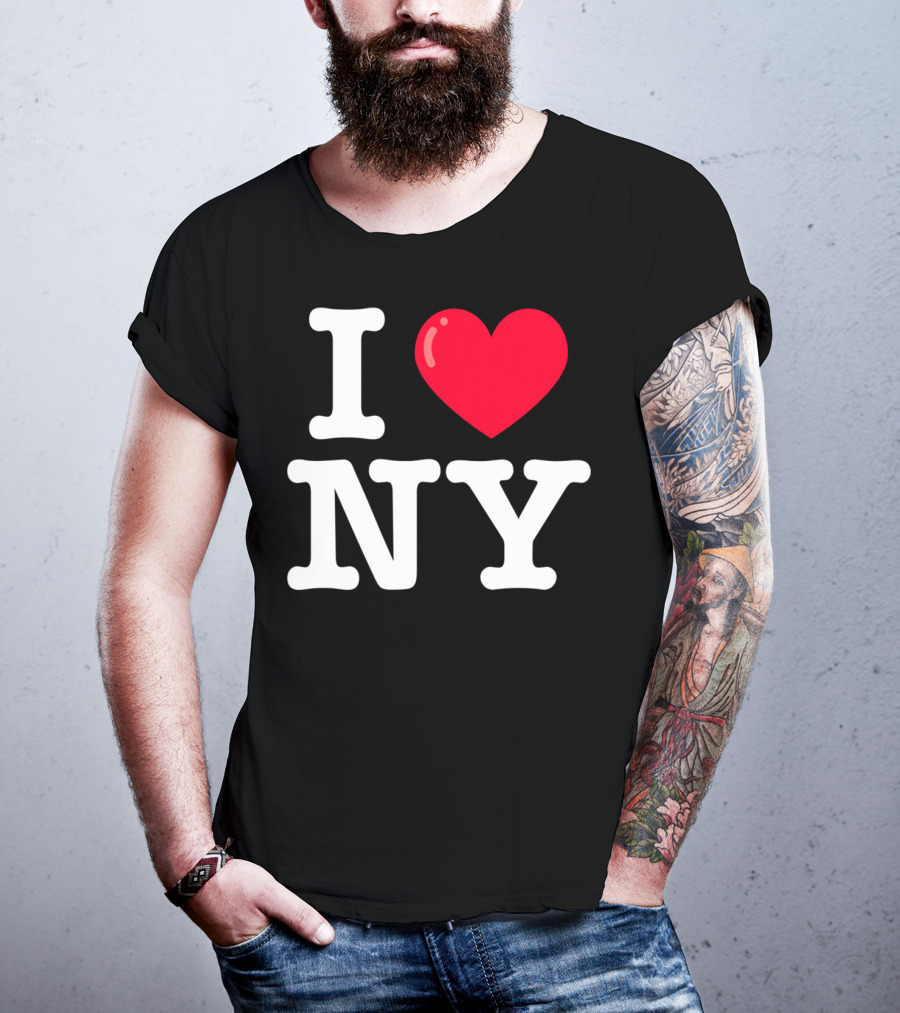 I Heart NY Classic Typewriter Font T-Shirt