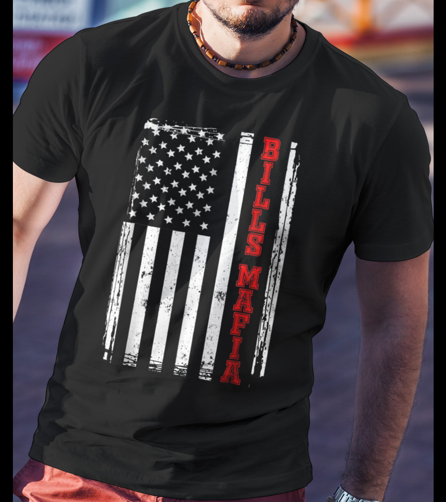 Bills Mafia USA Flag Buffalo T-Shirt