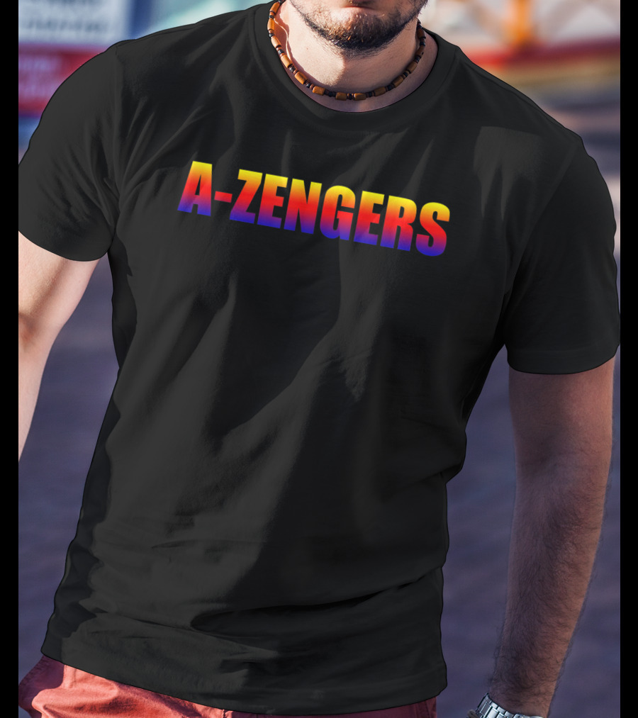 A-Zengers Marvel Parody Avengers Text T-Shirt