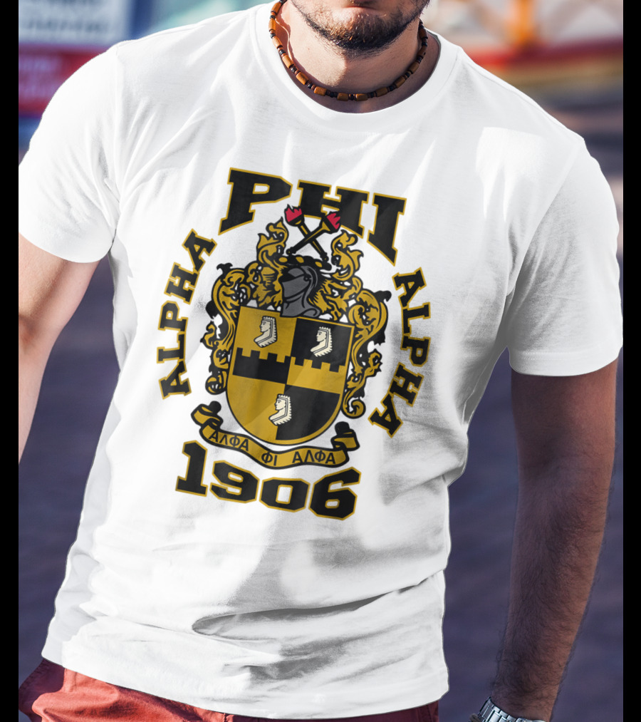 Alpha Phi Alpha Fraternity Crest 1906 ΑΦΑ T-Shirt
