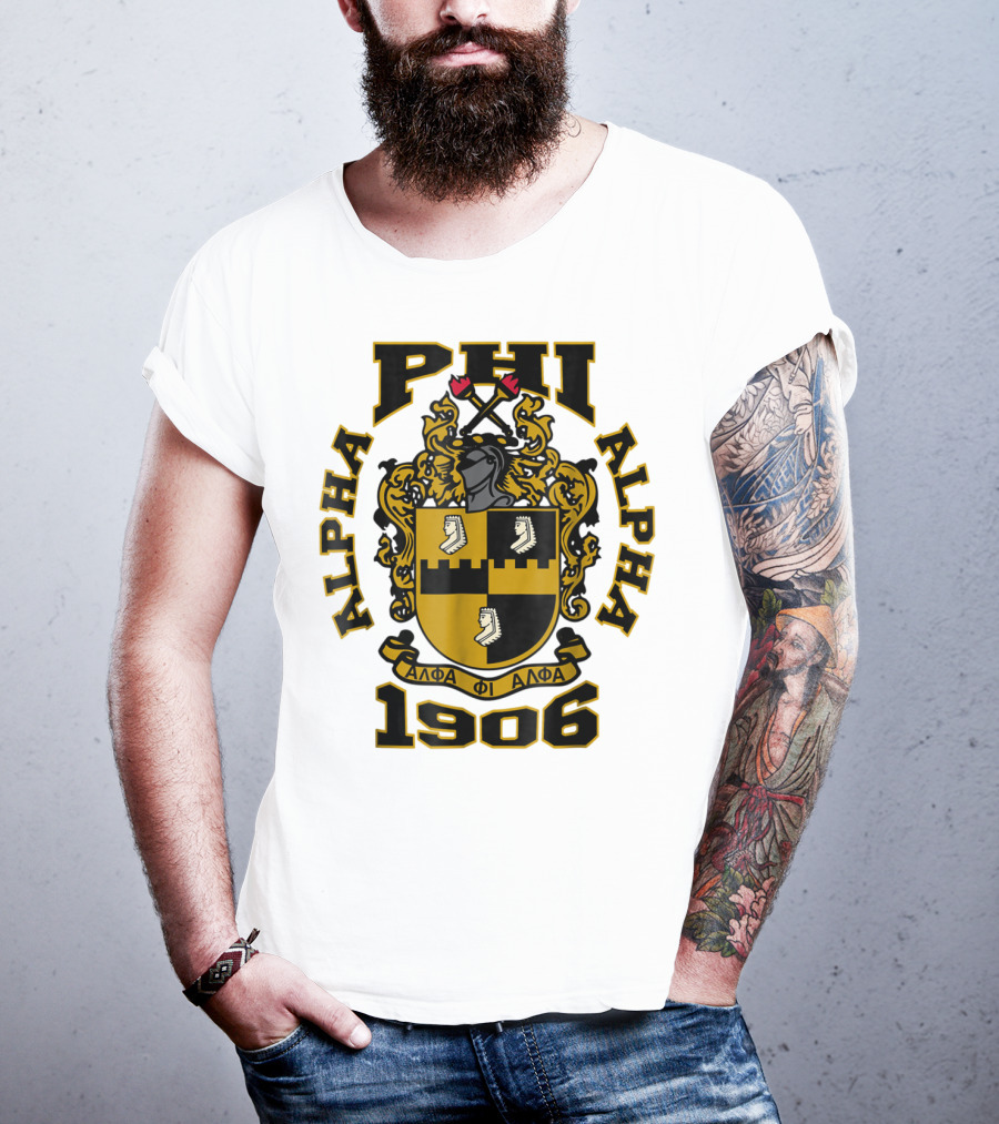 Alpha Phi Alpha Fraternity Crest 1906 ΑΦΑ T-Shirt