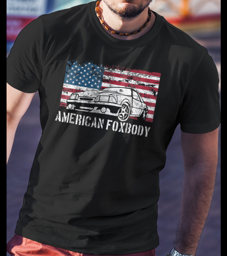 American Foxbody Muscle Car Flag T-Shirt
