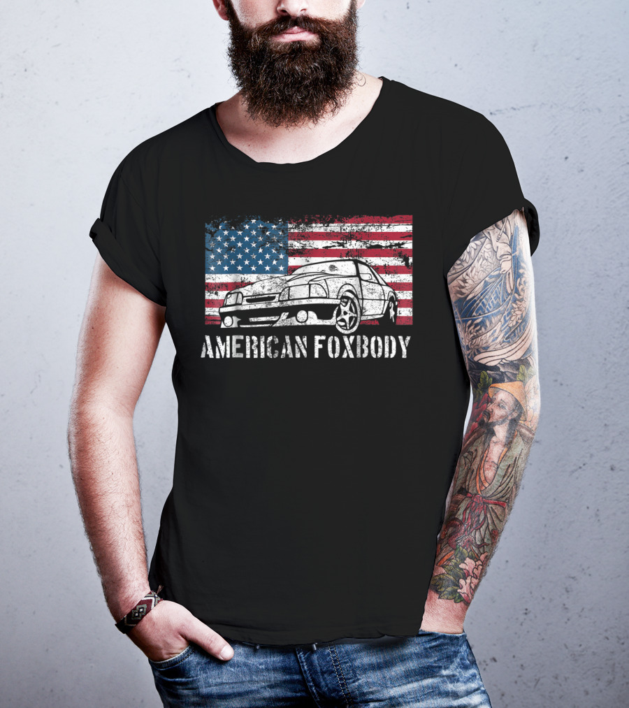 American Foxbody Muscle Car Flag T-Shirt