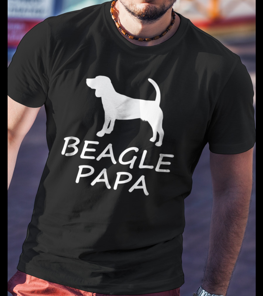 Beagle Papa Funny Beagle Lover Dog T-Shirt