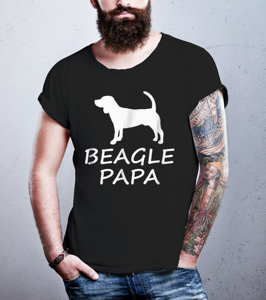 Beagle Papa Funny Beagle Lover Dog T-Shirt