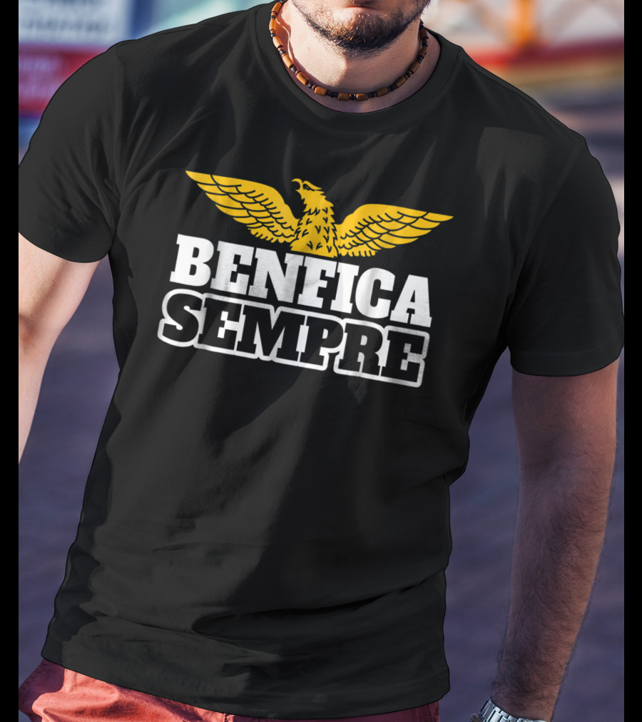 Benfica Sempre Fans Soccer Football Portugal Eagle Winged T-Shirt