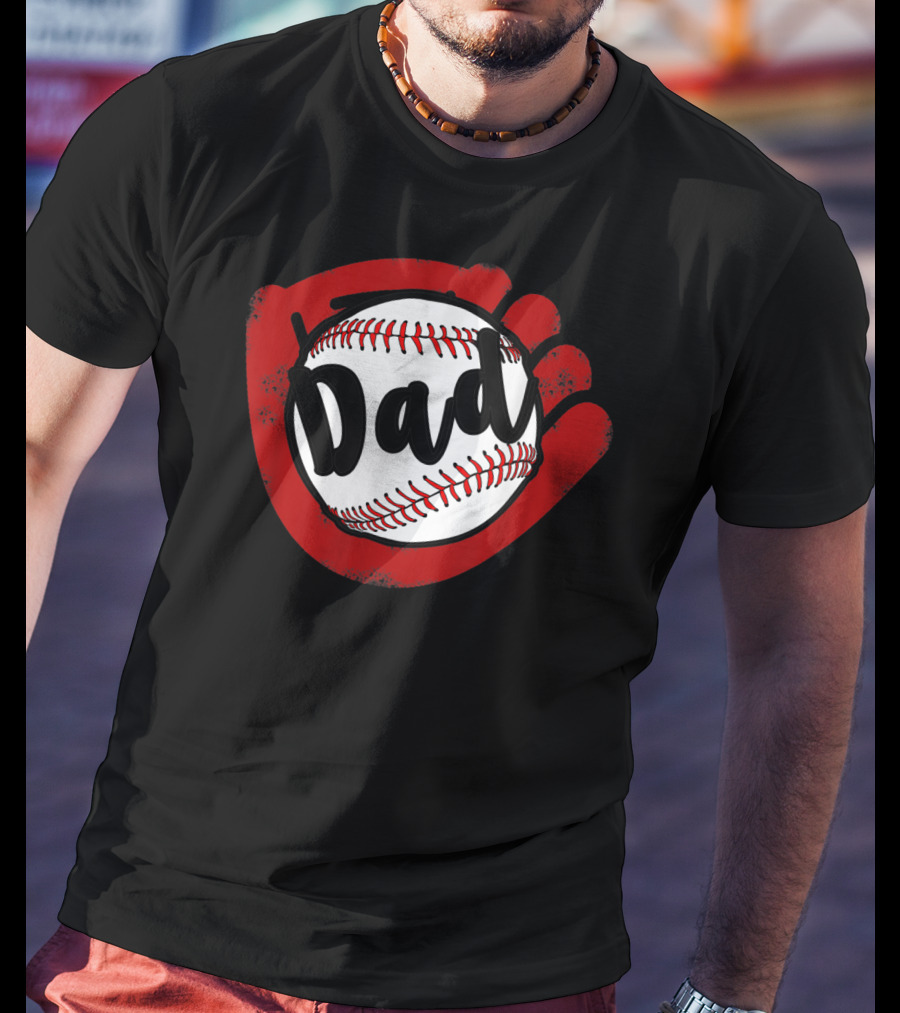 Dad Baseball Softball Glove T-Shirt