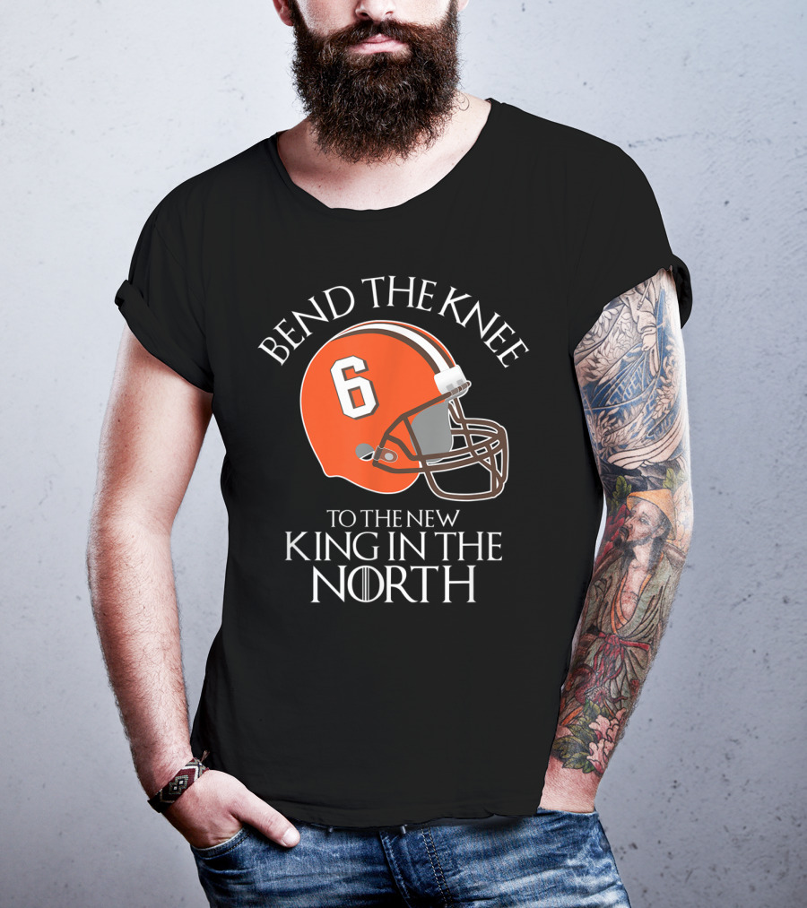 Bend The Knee 6 King In The North Football Helmet T-Shirt