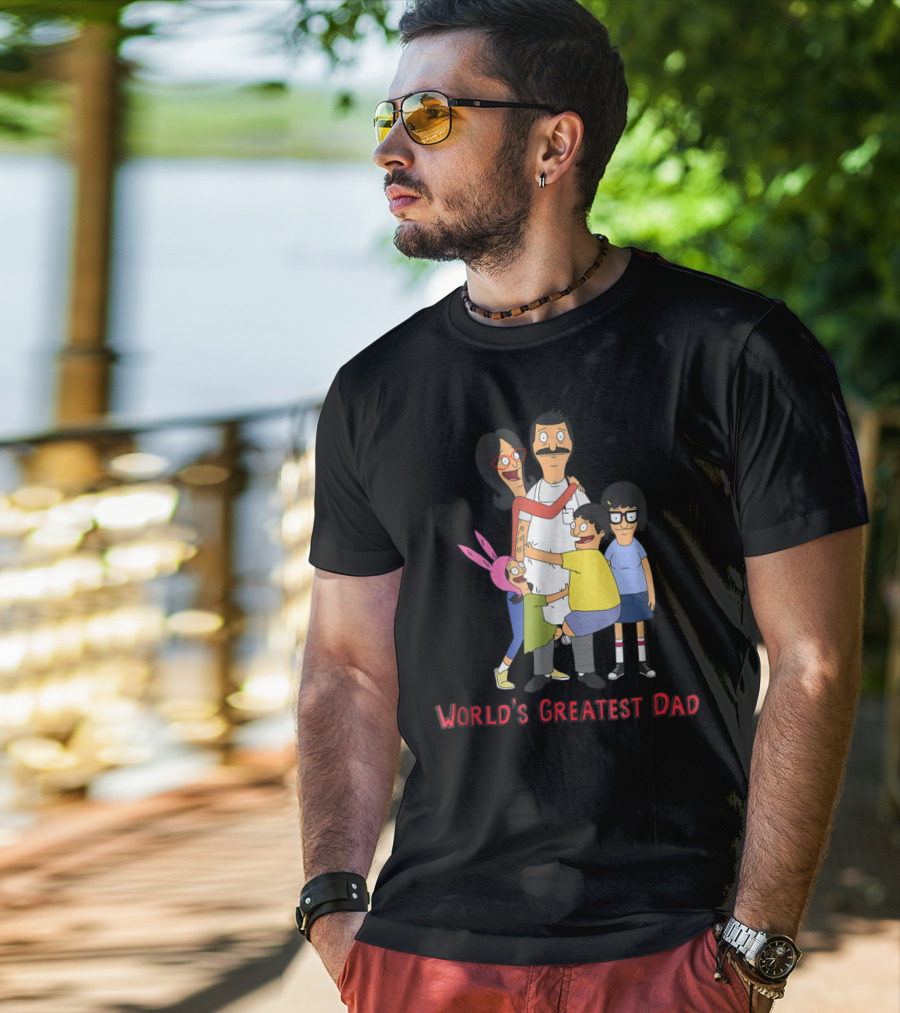 Bob's Burgers World's Greatest Dad Family Hug T-Shirt